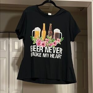 Black Graphic Women's Top